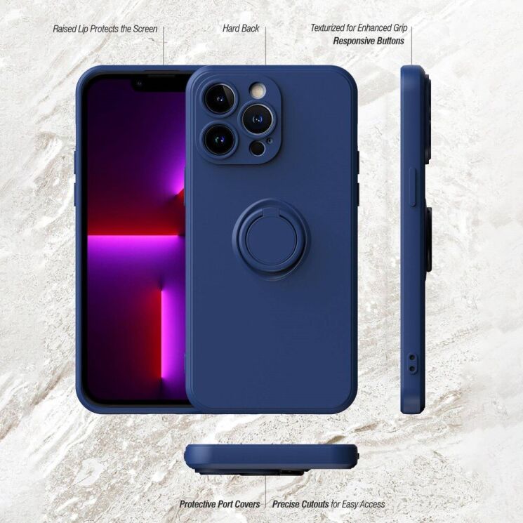 Защитный чехол Deexe Color Shell для Apple iPhone 14 Pro - Blue: фото 8 из 8