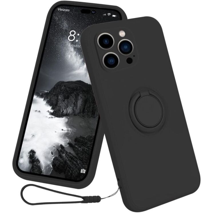 Защитный чехол Deexe Color Shell для Apple iPhone 15 Pro Max - Black: фото 1 из 9