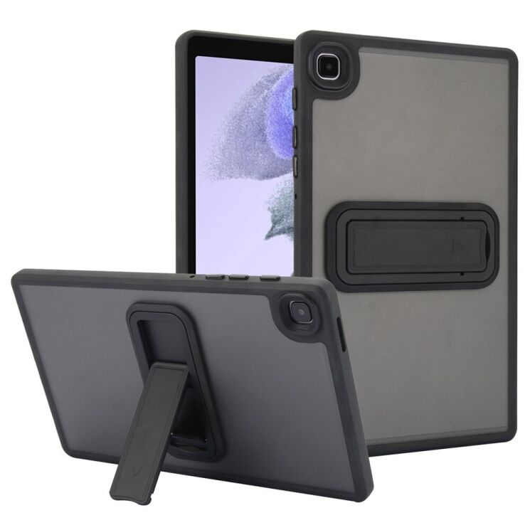 Защитный чехол Deexe Crystal Kickstand для Samsung Galaxy Tab A7 Lite (T220/T225) - Black: фото 1 из 12