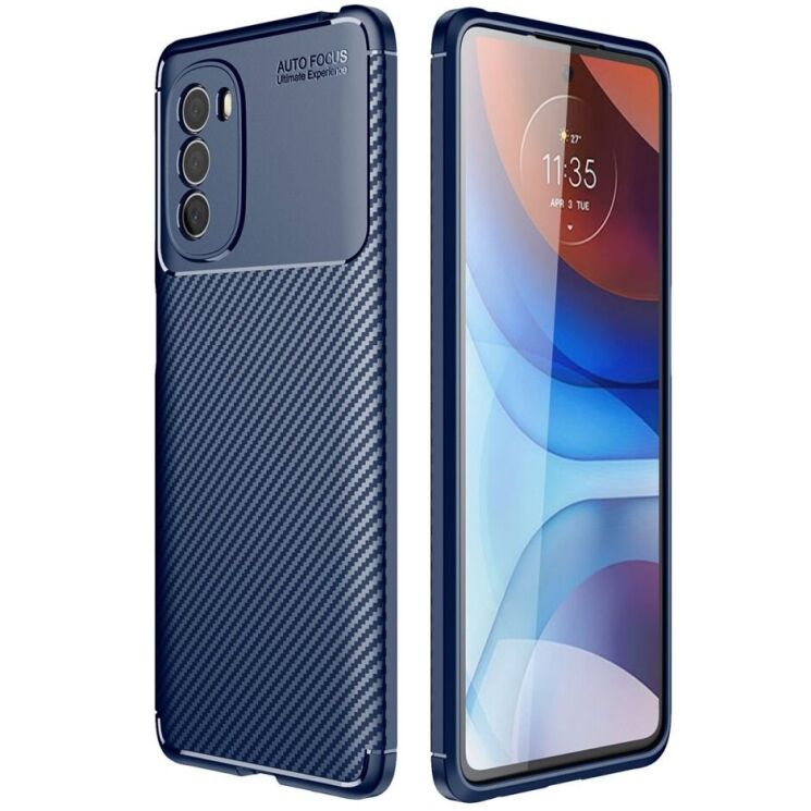 Захисний чохол Deexe Fusion для Motorola Moto G41 - Blue: фото 1 з 8