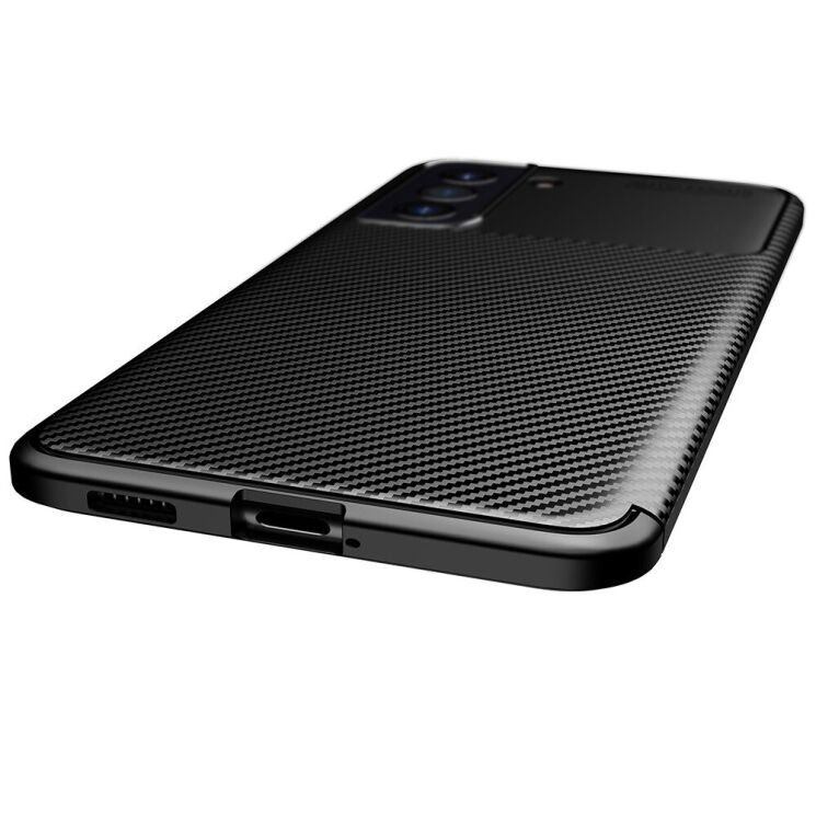 Захисний чохол Deexe Fusion для Samsung Galaxy S21 FE (G990) - Black: фото 4 з 9