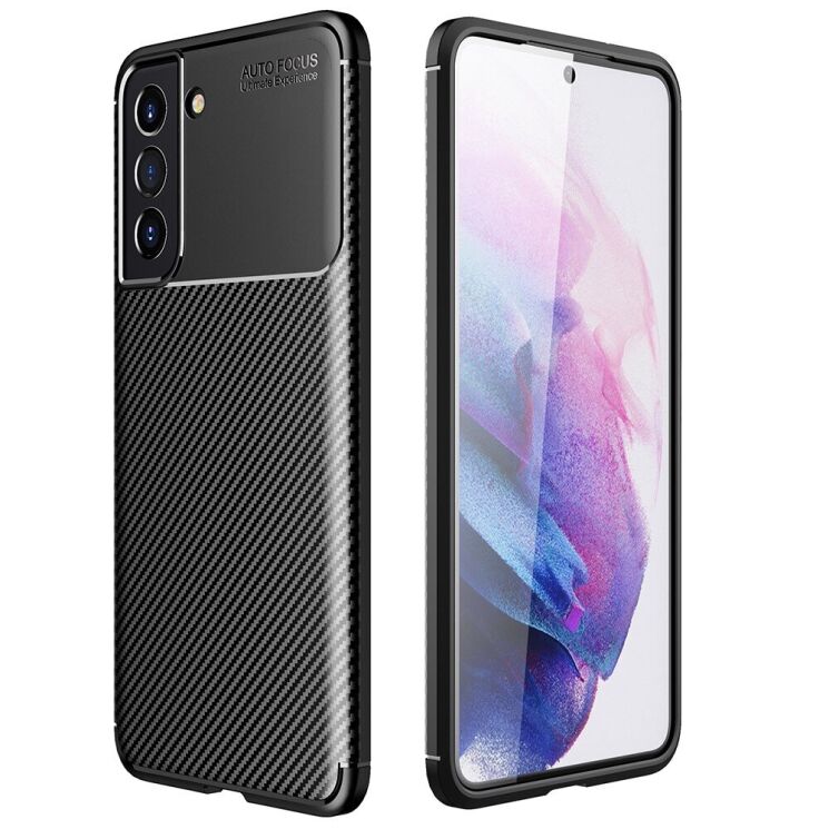 Захисний чохол Deexe Fusion для Samsung Galaxy S21 FE (G990) - Black: фото 1 з 9