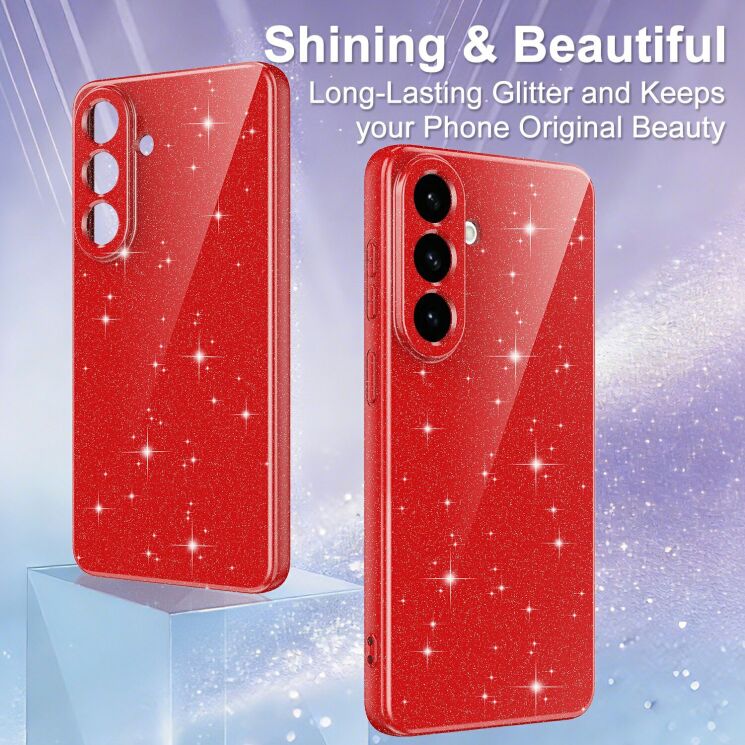 Защитный чехол Deexe Glitter Case with MagSafe для Samsung Galaxy S26 Plus (S947) - Black: фото 5 из 7