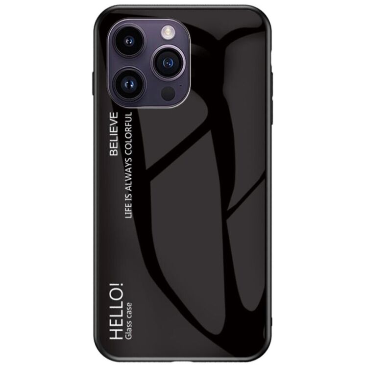 Захисний чохол Deexe Gradient Color для iPhone 15 Pro Max - Black: фото 1 з 7