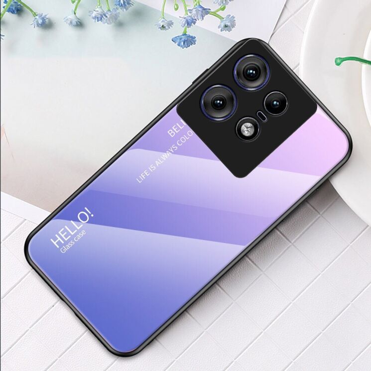 Защитный чехол Deexe Gradient Color для Motorola Edge 50 Pro - Pink / Purple: фото 2 из 12