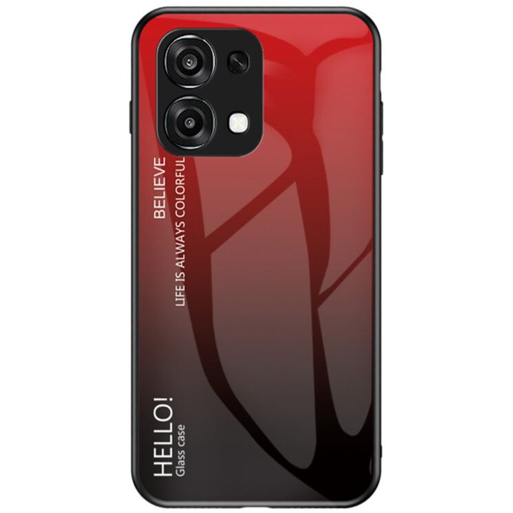Захисний чохол Deexe Gradient Color для OPPO A6 / A6 Pro - Red / Black: фото 1 з 7