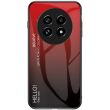 Защитный чехол Deexe Gradient Color для Realme 13 Pro / 13 Pro Plus - Black / Red (376116BR)