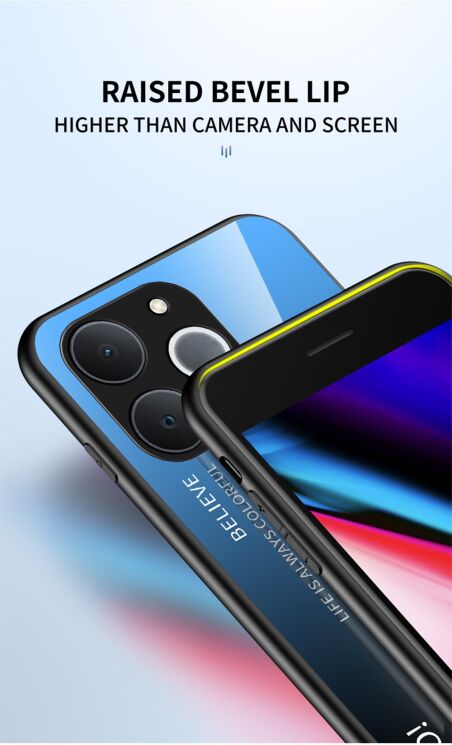 Захисний чохол Deexe Gradient Color для Realme Note 70 - Pink / Blue (389709PL) Захисний чохол Deexe Gradient Color для Realme Note 70 - Pink / Blue: фото 7 з 9