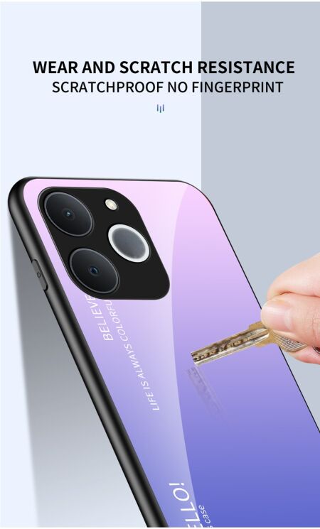Захисний чохол Deexe Gradient Color для Realme Note 70 - Pink / Blue (389709PL) Захисний чохол Deexe Gradient Color для Realme Note 70 - Pink / Blue: фото 9 з 9