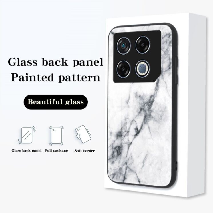 Защитный чехол Deexe Gradient Pattern для Infinix GT 20 Pro - Black / Gold: фото 2 из 8