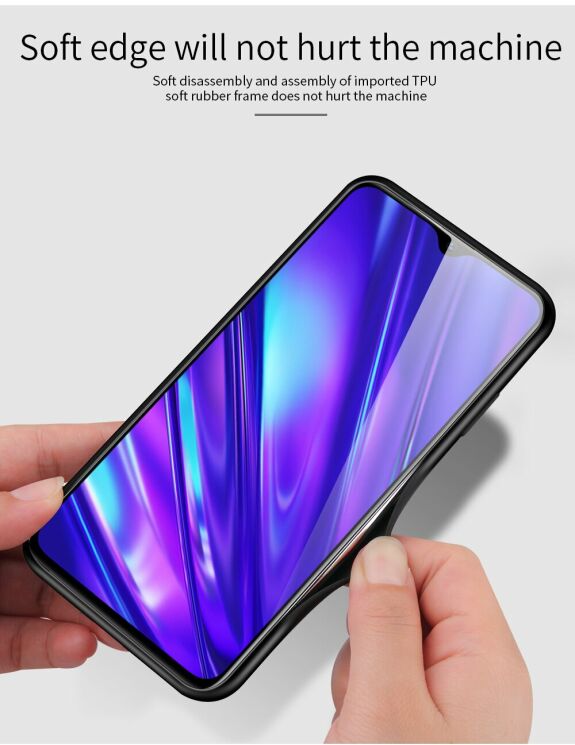 Защитный чехол Deexe Gradient Pattern для Realme 5 / Realme 6i / Realme C3 - Blue / Gold: фото 3 из 5