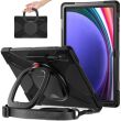 Защитный чехол Deexe Hand Grip X для Samsung Galaxy Tab S8 Ultra (T900/T906) / S9 Ultra (X910/916) - Black (333022B)