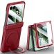 Защитный чехол Deexe Hinge Ring для Motorola Razr 60 Ultra - Red (380407R). Фото 1 из 11