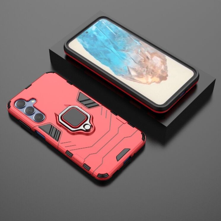 Захисний чохол Deexe Hybrid Case для Samsung Galaxy M35 (M356) - Red: фото 4 з 6
