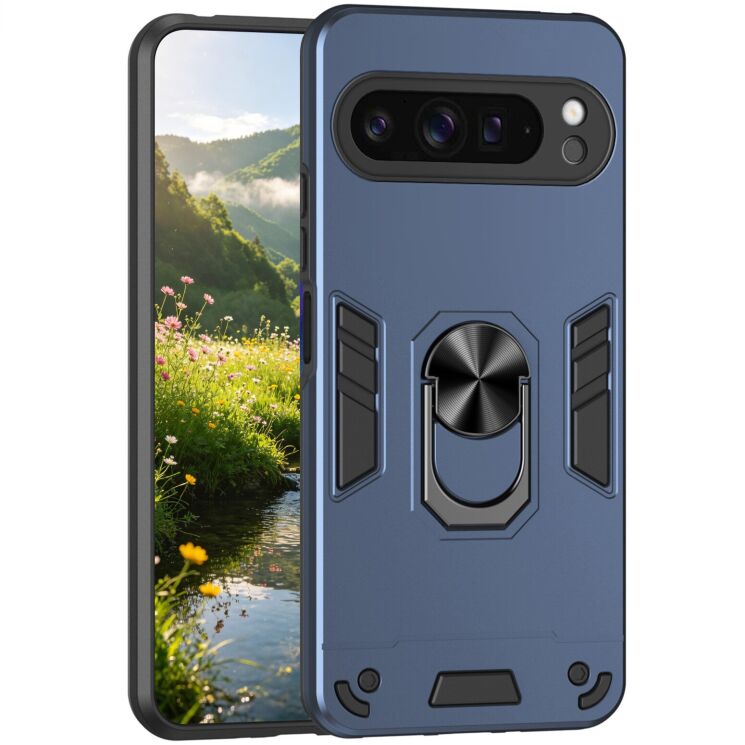 Захисний чохол Deexe Hybrid Shell для Google Pixel 9 Pro XL - Blue: фото 1 з 7