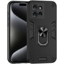 Защитный чехол Deexe Hybrid Shell для Motorola Edge 50 - Black: фото 1 из 7