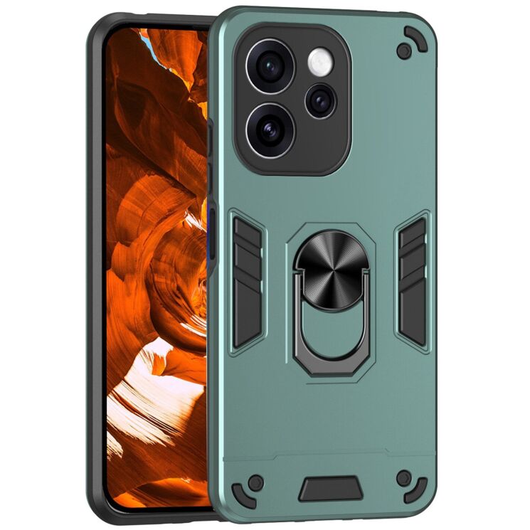 Защитный чехол Deexe Hybrid Shell для OPPO Reno 15 Pro - Green: фото 1 из 7