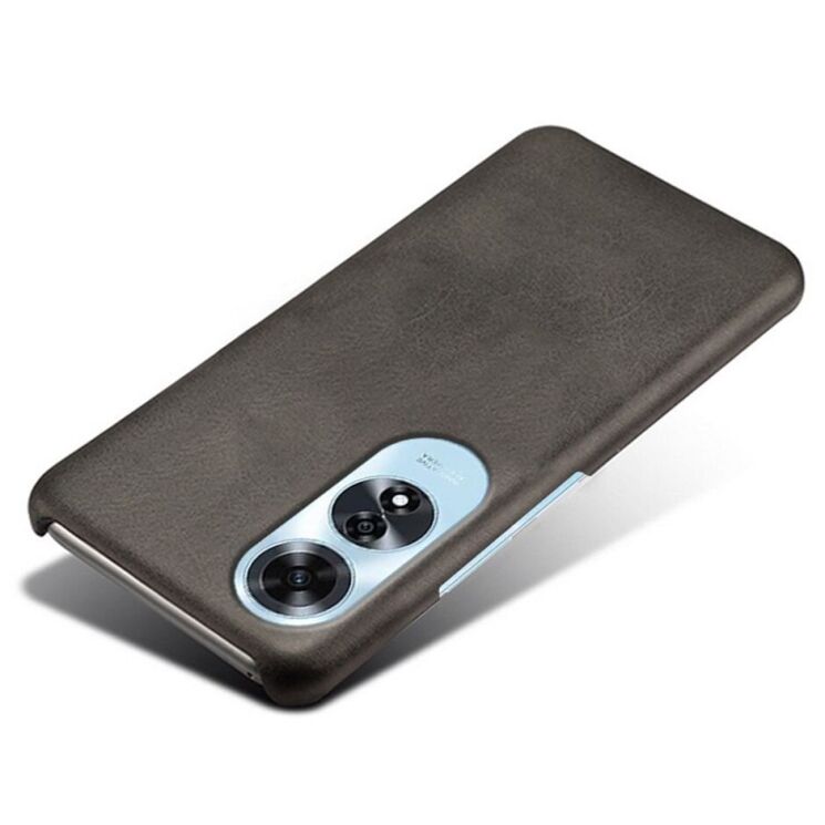Захисний чохол Deexe Leather Back Cover для OPPO A60 - Black: фото 3 з 4