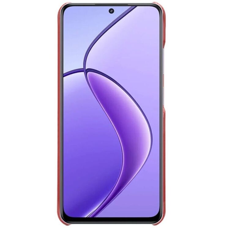 Защитный чехол Deexe Leather Back Cover для Realme C65 - Red: фото 2 из 4