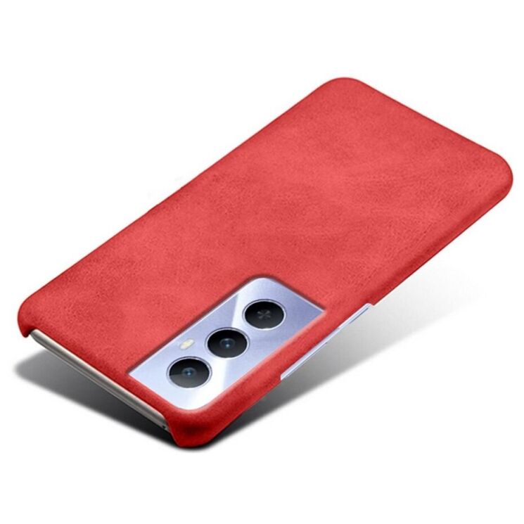 Защитный чехол Deexe Leather Back Cover для Realme C65 - Red: фото 3 из 4
