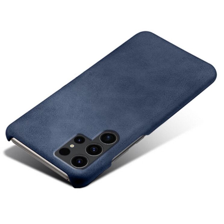 Защитный чехол Deexe Leather Back Cover для Samsung Galaxy S24 Ultra - Blue: фото 3 из 4
