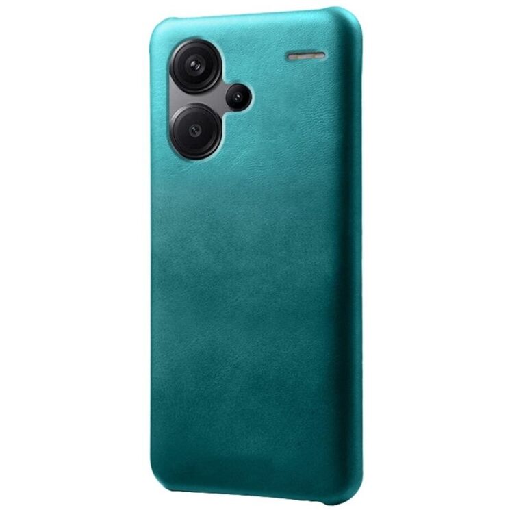 Защитный чехол Deexe Leather Back Cover для Xiaomi Redmi Note 13 Pro+ - Green: фото 2 из 4