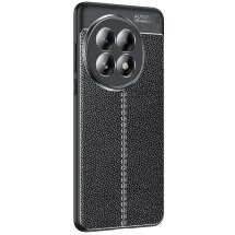 Защитный чехол Deexe Leather Cover для OnePlus 13 - Black: фото 1 из 7