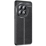 Защитный чехол Deexe Leather Cover для OnePlus 13 - Black: фото 1 из 7