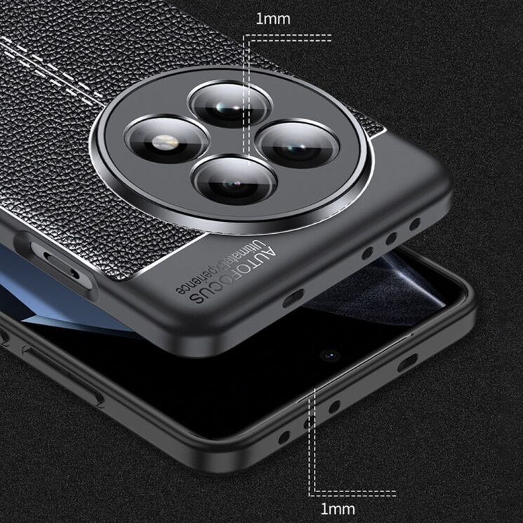 Защитный чехол Deexe Leather Cover для OnePlus 13 - Black: фото 5 из 7