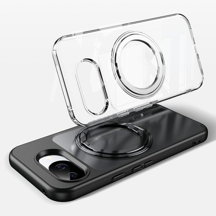 Защитный чехол Deexe Mag Stand для Google Pixel 10a - Black: фото 8 из 8