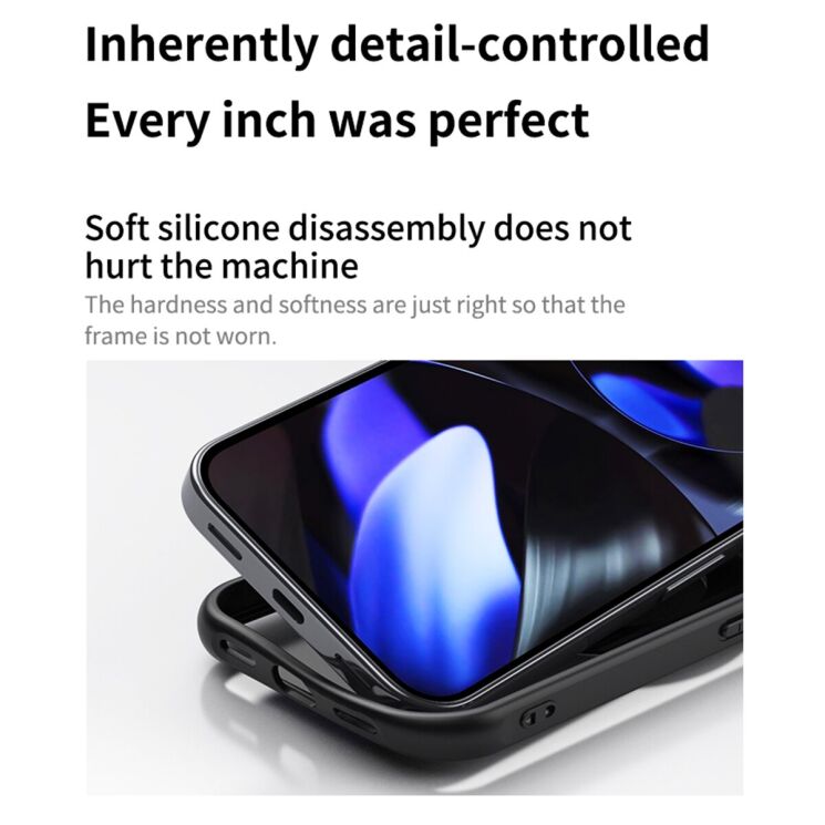 Защитный чехол Deexe Mag Stand для Google Pixel 11 / 11 Pro - Silver: фото 12 из 13