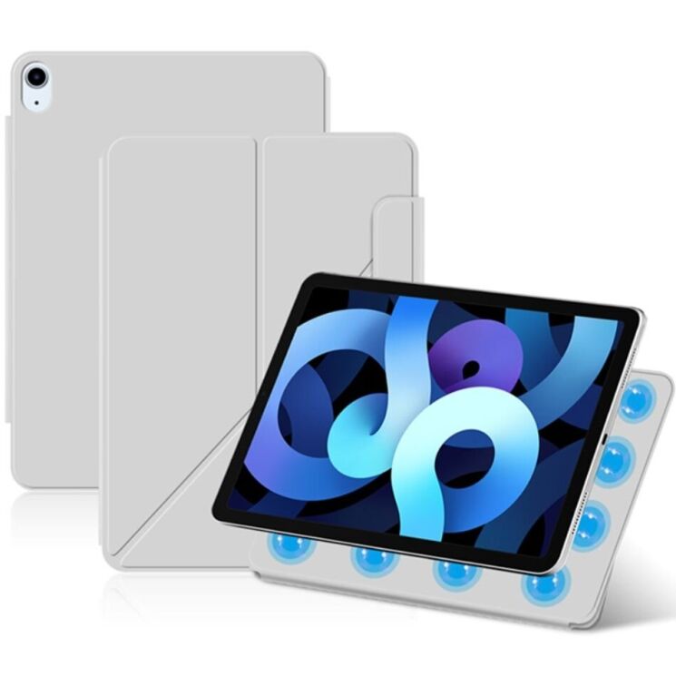 Захисний чохол Deexe Magnetic Case для Apple iPad Air 11 M3/M2 (2025/2024) / Air 4 / 5 10.9 (2020/2022) / Pro 11 (2020/2021/2022) - Grey: фото 1 з 7