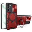 Защитный чехол Deexe Magnetic Space для Samsung Galaxy S22 (S901) - Red (296333R)