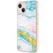 Защитный чехол Deexe Marble Style для Apple iPhone 13 - Light Green (370812LG). Фото 1 из 4