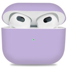 Защитный чехол Deexe Matte Case (FH) для Apple AirPods 3 - Light Purple: фото 1 из 2