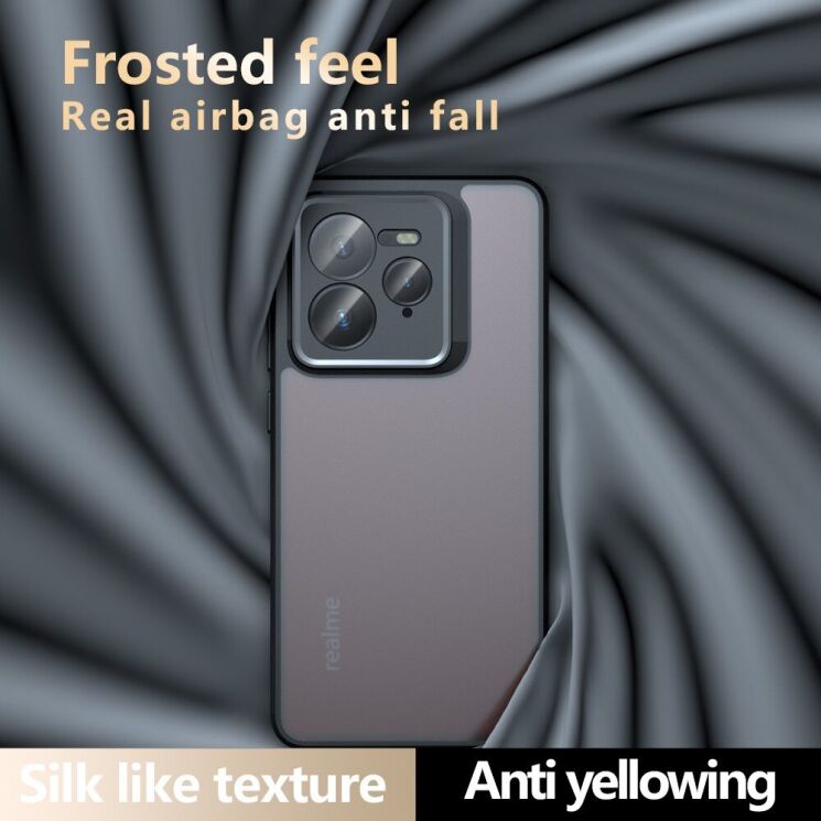 Защитный чехол Deexe Matte Skin для Realme GT 7 Pro - Black: фото 10 из 13