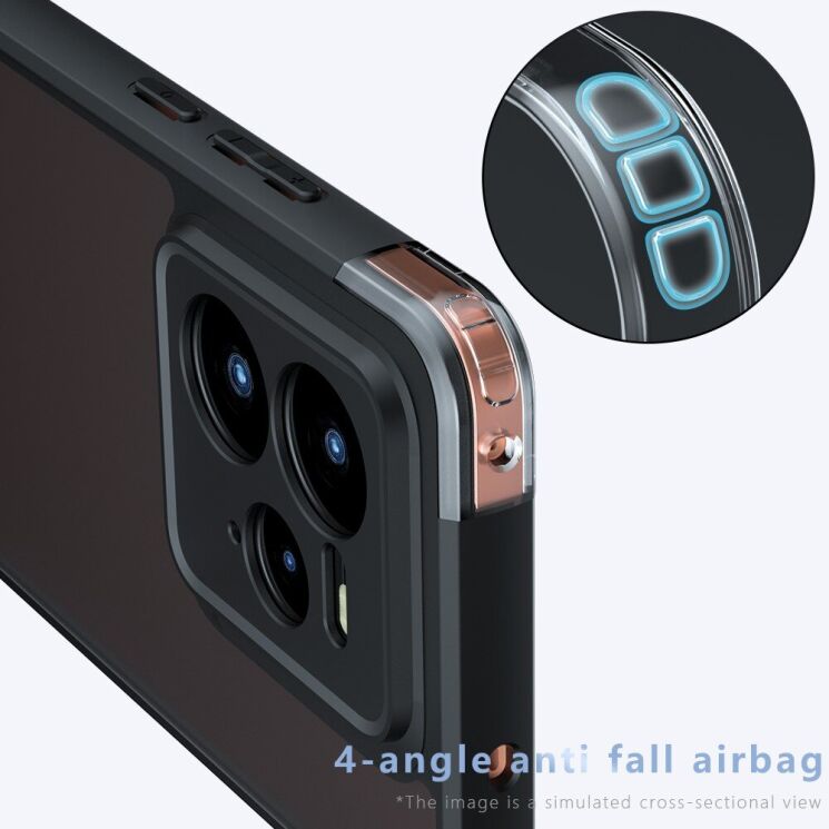 Защитный чехол Deexe Matte Skin для Realme GT 7 Pro - Black: фото 4 из 13