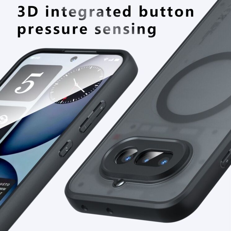Захисний чохол Deexe Matte Skin with MagSafe для Nothing Phone (4a) - Black (411307B) Захисний чохол Deexe Matte Skin with MagSafe для Nothing Phone (4a) - Black: фото 10 з 10
