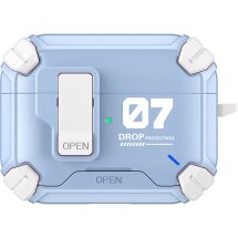 Захисний чохол Deexe Number Protect для AirPods 5 / 4 - Baby Blue: фото 1 з 9