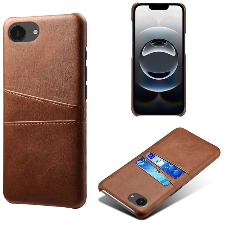 Защитный чехол Deexe Pocket Case для Apple iPhone 16e - Brown: фото 1 из 5