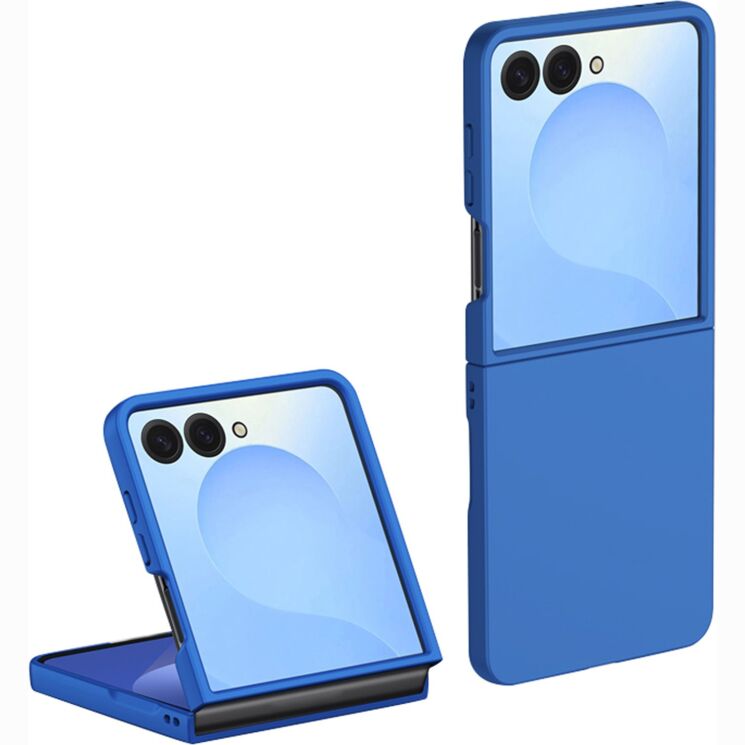 Захисний чохол Deexe Satin Case для Samsung Galaxy Flip 8 - Dark Blue: фото 1 з 8