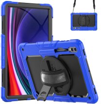 Захисний чохол Deexe Shockproof Case для Samsung Galaxy Tab S9 Ultra (X910/916) - Dark Blue: фото 1 з 8