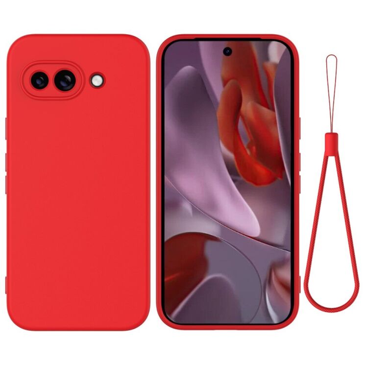 Захисний чохол Deexe Silicone Case для Google Pixel 9a - Red: фото 1 з 8