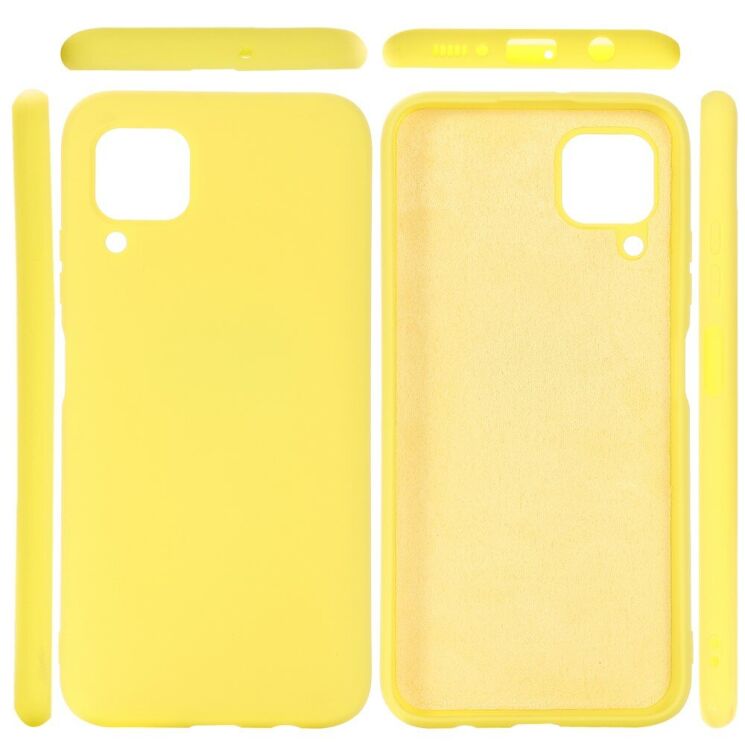 Силиконовый (TPU) чехол Deexe Silicone Case для Huawei P40 Lite - Yellow: фото 5 из 5