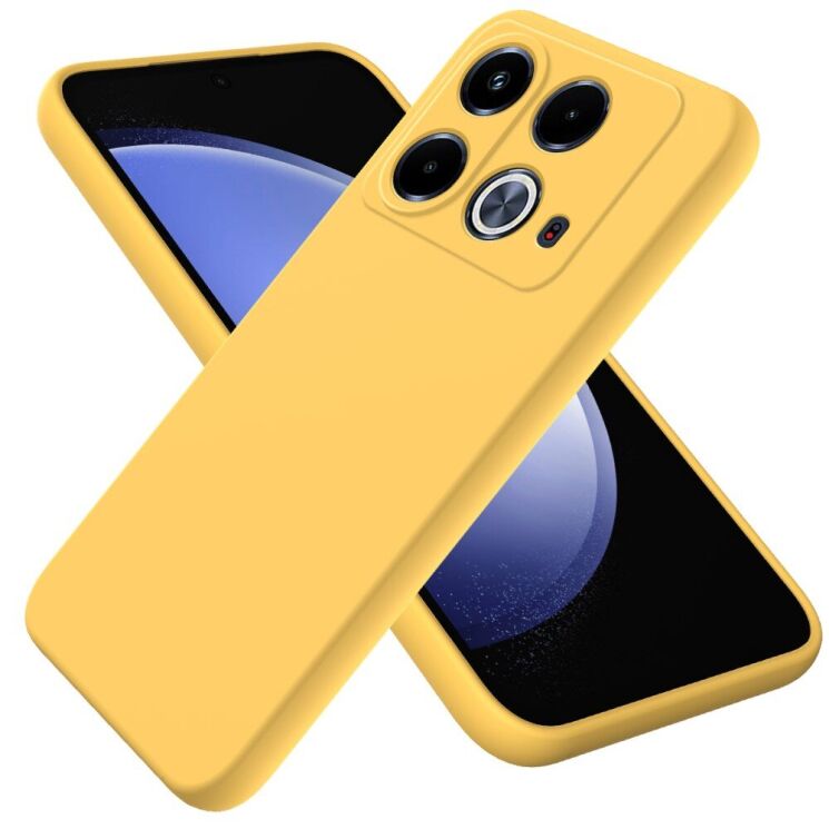 Защитный чехол Deexe Silicone Case для Infinix Note 40 - Yellow: фото 1 из 8