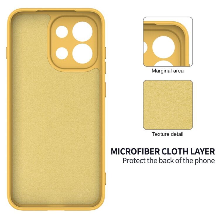 Защитный чехол Deexe Silicone Case для OnePlus 13T - Yellow: фото 6 из 9