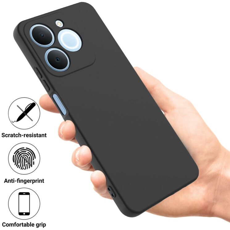 Защитный чехол Deexe Silicone Case для Realme Note 70 - Black: фото 3 из 9