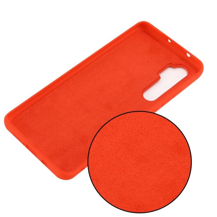 Силіконовий (TPU) чохол Deexe Silicone Case для Xiaomi Mi Note 10 Lite - Red: фото 3 з 5