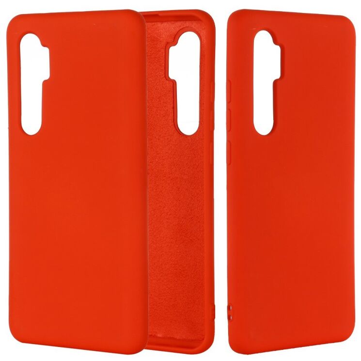 Силіконовий (TPU) чохол Deexe Silicone Case для Xiaomi Mi Note 10 Lite - Red: фото 1 з 5