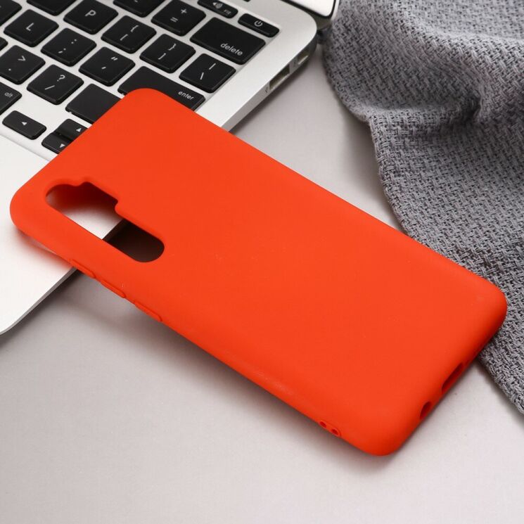 Силіконовий (TPU) чохол Deexe Silicone Case для Xiaomi Mi Note 10 Lite - Red: фото 5 з 5